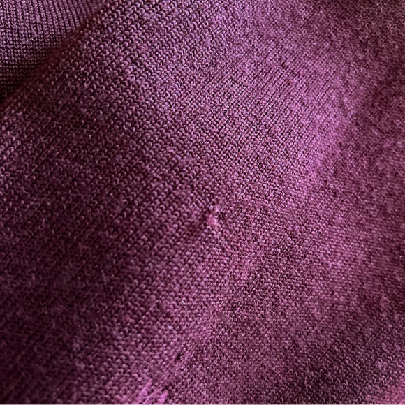 Victoria Victoria Beckham Wool Oversized Piped Turtleneck Sweater Iron Red Small - Picture 10 of 12